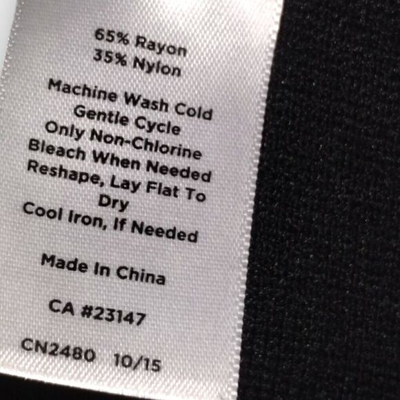 Talbots Womens Dress Sz‎ Lp White Black Striped ALine Business Stretch Academia - Picture 8 of 10